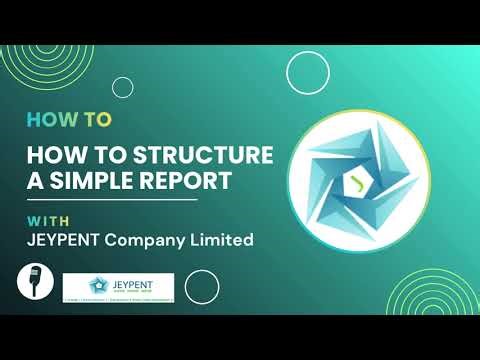 How to structure a simple report