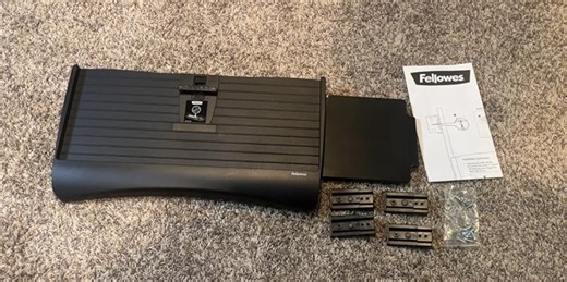 Watch Perfect Fit - Compact and Sturdy - Fellowes Keyboard Drawer on Amazon Live