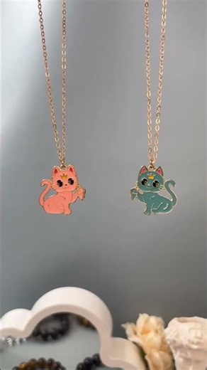 Girls' small lockets and necklaces