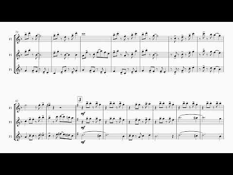 Yellow Bird - Haitian Folk Song Calypso - Flute Trio