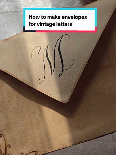 Vintage Themed Coffee Stain Envelopes Tutorial