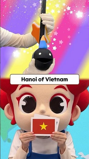 #JunyTony | 🎵 World Capital Song (Otamatone Cover) #Shorts #KidsSongs