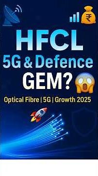 📡 HFCL Stock Analysis 5G, Optical Fibre & Defence Growth Story 2025 🚀 #Money #stocks