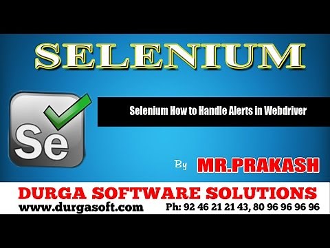 Selenium How to Handle Alerts in Webdriver