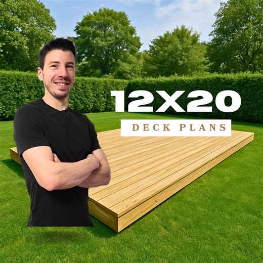 Deck Plans 12x20 - Etsy UK
