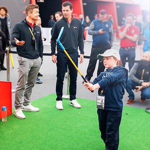 496K views · 1.2K reactions | Brian O'Driscoll and Tim Henman spotted at The Open taking some lessons on how to improve their swing. ⛳ | HSBC | Facebook