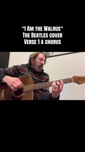 “I am the Walrus” The Beatles cover verse 1 & chorus #cover #thebeatles #iamthewalrus #fyp #foryou