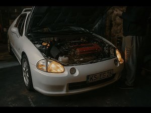 Honda Del Sol B16 Swap in 15 Mins ( Motorumbau auf B16)