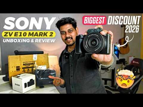 sony zv e10 mark ii kit lens unboxing review & setup 😍 | sony Zv 10 mark ii at lowest price trick