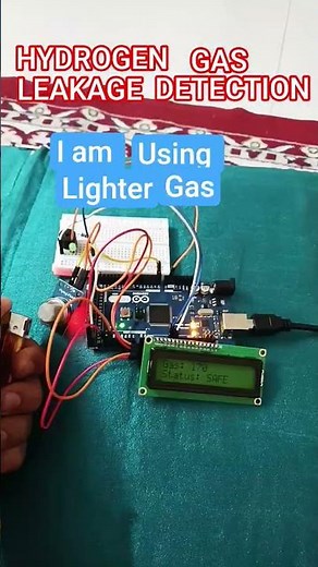HYDROGEN Gas Leakage Detection and Alert system using Arduino Mega with LCD and MQ-3