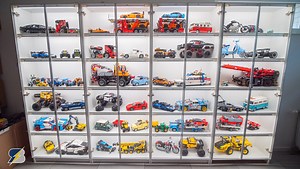 My LEGO display cabinet with DIY lighting – RacingBrick