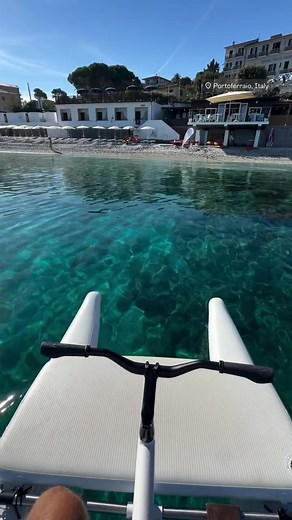 The dreamiest bike rides happen on the water 🌊 #waterbike #cyclinglife #aquatic #watersports #beachvibes