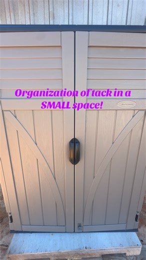 @whereintheamericasarewe on Instagram: "Organizing my tack into a small space! Two saddles, seven bridals, two halters, a lead rope, three helmets, many ear, bonnets, many boots, and my lunch whip! All in a small space!#lifehorse #therapeuticriding #organization #smallspace #tackroom"