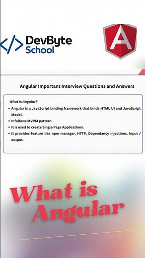 What is Angular | Angular Interview Questions and Answers For 2024