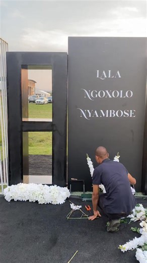 ✨ Final touches are being made ahead of the Special Official Funeral for #NathiMthethwa. 📍 Siyabonga Sangweni Sports Complex, Dondotha, KwaMbonambi | Wandile Trevor Makhubela