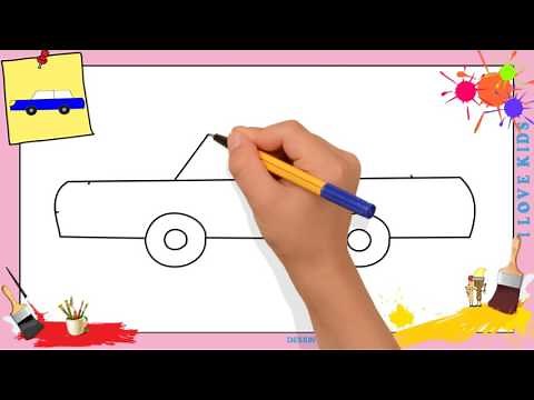 Dessin voiture 3 - Comment dessiner une voiture FACILEMENT etape par etape pour ENFANTS