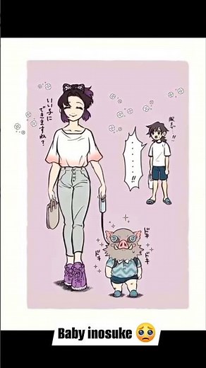 Cuidando a Baby Inosuke #demonslayer #kimetsunoyaiba #inosuke #demonslayeredit #viralreels