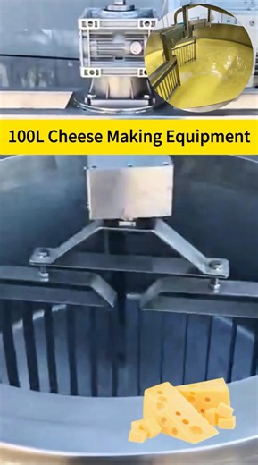 Inside a 100L Cheese Machine#CheeseMaking #DairyEquipment #FoodProcessing #IndustrialEquipment