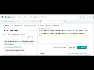 Bikes Last Used | Python Solution | StrataScratch | Lyft