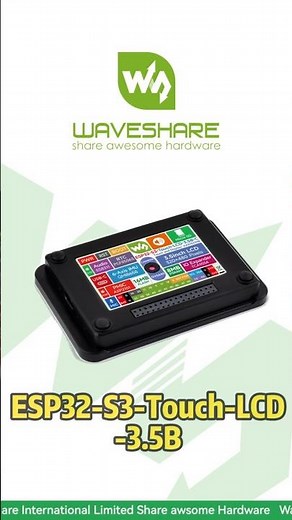 ESP32-S3-Touch-LCD-3.5B, ESP32-S3 with Wi-Fi,Mic + Audio Codec for AI Assist#waveshare #esp32
