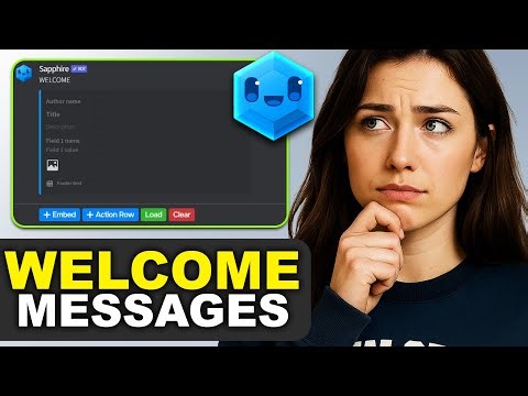 How to Create Custom Welcome Messages in Sapphire Bot