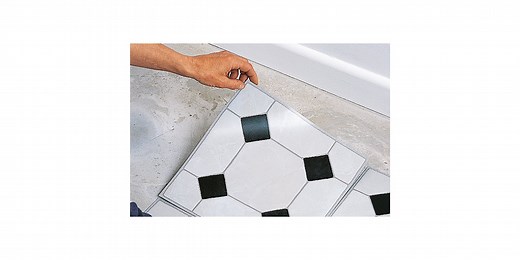 How to lay vinyl floor tiles at B&Q