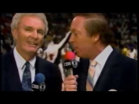 NBA on CBS Intro - 1990 ECF Game 4 - Pistons vs Bulls