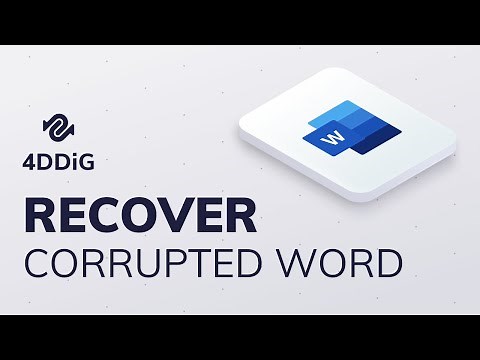 [2021]How to Repair Corrupted Word File?|Tenorshare 4DDiG
