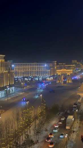 Кортеж Путина в Астане: захватывающий момент