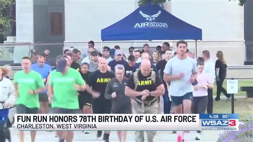 Fun run honors 78th birthday of U.S. Air Force