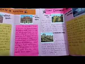 Brochure on Rajasthan l School activity l Easy and Attractive #brochureideas#schoolproject