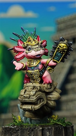 Alan Castellanos on Instagram: "Tlaxolotl - @capsulechibi Miniature painting process. Get this Axolotl STL file for FREE so you can paint it too! Want it in your collection? In a special collaboration with Capsule Chibi, the downloadable STL file is a FREE gift for everyone who joins my Patreon this month. Proceso de Pintura de Miniaturas ¡Te regalo el archivo de este Ajolote para que tú también lo pintes! ¿Lo quieres en tu colección? En una colaboración especial con Capsule Chibi, el archivo ST