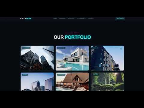 🏛️ I designed a 3D animated architecture portfolio websiteThis website opens with a real-time 3D....