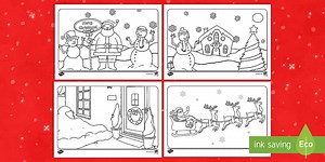 Colouring Christmas Table Mats