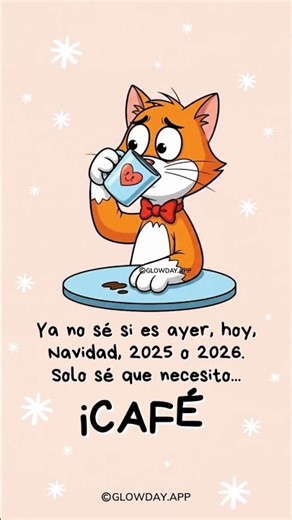 Así me siento 😂☕ No sé ni a qué día estamos ¿les pasa? 😂☕ #felizañonuevo #adios2025 GLOWDAY APP