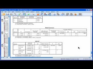 Curvilinear Regression - SPSS (part 6)