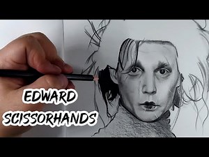 SKETCHBOOK DRAWING. How to draw Edward Scissorhands