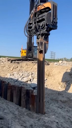 7.3K views · 119 reactions | Pile driving machine for building foundation works | Giant Machines | Facebook