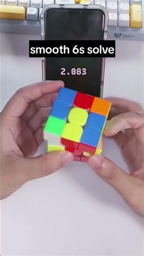 Smooth 6s solve GAN12 #rubikscube #speedcubing #gancube