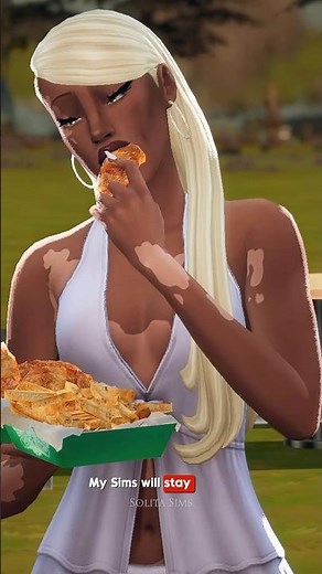 this is Black Sims 4 modder Insimnia! (full video out now) 🍔 #Sims4Mods #Sims4CC #SolitaSims