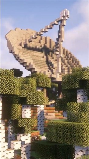 Satellite dish build in Minecraft cinematics