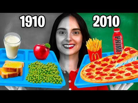 100 DE ANI de Mancare Din SCOALA!