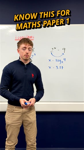 Dublin Academy Of Education | Mastering logs is essential for Leaving Cert Maths Paper 1. Let’s break it down: 📌 Start with the basics: 2^x = 8 → x = 3 📌 When numbers... | Instagram
