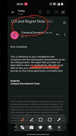 Accenture LOI And Regret Note | #ShrutiSAgarwal