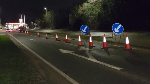 Progress on the road works by UK Power Networks at A41 Hunton Bridge by Shell Service Station...Nearly Completed | Stephen Danzig