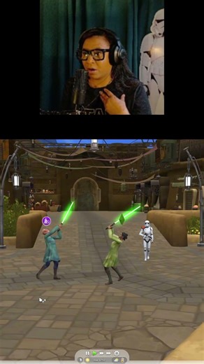 Mimi relève le DÉFI DU SABRE LASER ! ⚔️ (Les Sims 4 Star Wars) #sims4