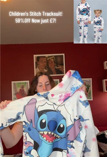 If your child is a Stitch Fan then your going to want to grab this while it’s 59%Off so just £7.58!😱#stitch #stitchfan #childrenclothes #stitchlover #kidsoutfits