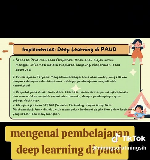 Mengenal Pembelajaran Deep Learning di PAUD