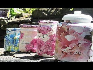 DIY Glass Jar to Storage Container Organize!