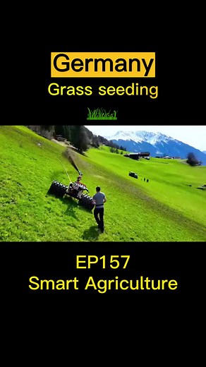 germany grass seeding#agriculture #digitalagriculture #smartagriculture #farmtok #farm #farming #fypシ #mechanical #grass #germany